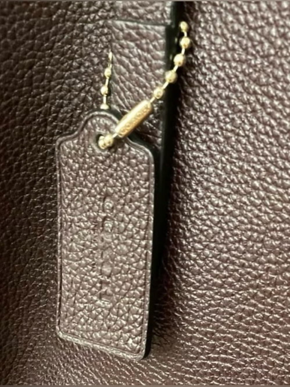 COACH Charlie Oxblood Leather Tote 52547 - Picture 4 of 11